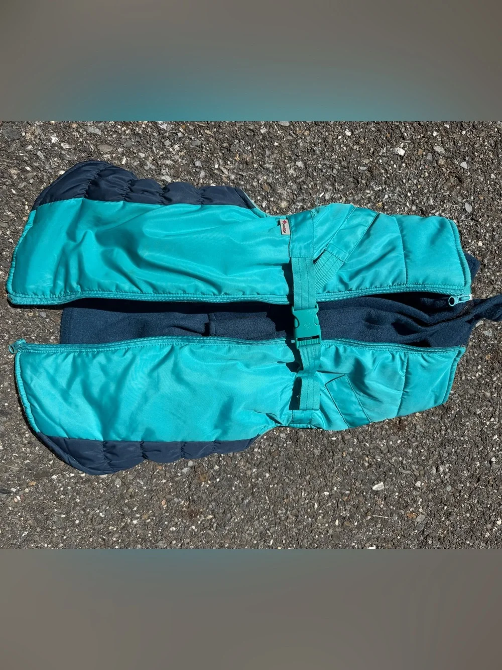 Good2Go Teal and Navy Dog Coat